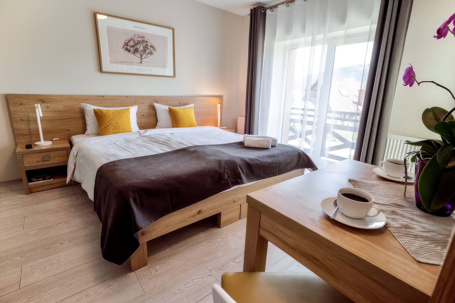 Pokój dwuosobowy w Rezydencji Pod Ochorowiczówką B&B